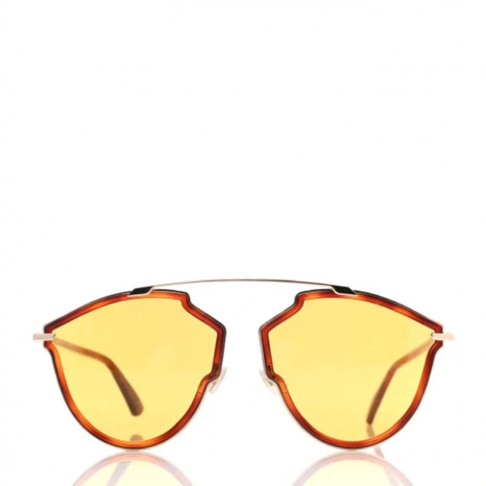 New - DIOR BUTTERFLY SUNGLASSES SOREALRISE 06J70 GOLD/HAVANA 58MM - Picture 4 of 11